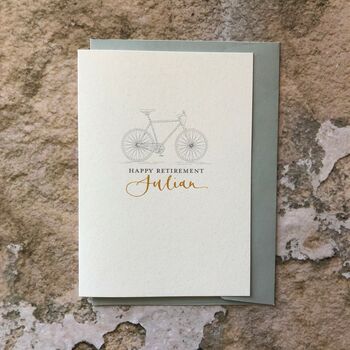 Cycling Personalised Greeting Card, 2 of 3