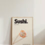 Retro Sushi Kitchen Wall Art Print, thumbnail 4 of 4