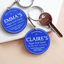Personalised Blue Plaque Keyring, thumbnail 2 of 5