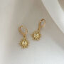 Sun Earrings With Clasp Opening, thumbnail 1 of 3