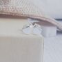 Sterling Silver Heart Earrings, Best Teacher Ever, thumbnail 2 of 5