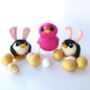 Pengbunny Easter Decoration Penguin In Bunny Ears, thumbnail 6 of 11