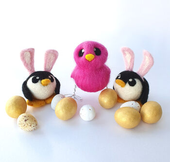 Pengbunny Easter Decoration Penguin In Bunny Ears, 6 of 11