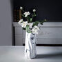 Black White Marble Ceramic Flower Vase Centerpieces, thumbnail 1 of 4