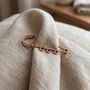 Handmade Copper Safety Pin Brooch, thumbnail 9 of 11