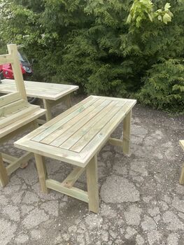 Garden Table And Benches Set, 6 of 11