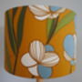 Mustard Bold Floral Handmade Lampshade, thumbnail 5 of 7