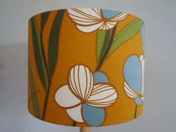 Mustard Bold Floral Handmade Lampshade, 5 of 7