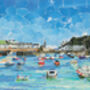 Porthleven Cornwall Upcycled Paper Collage Print, thumbnail 2 of 4