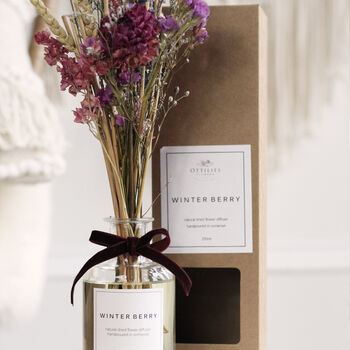 Natural Dried Flower Reed Diffuser Winterberry, 3 of 4