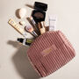 Personalised Soft Velvet Pleated Makeup Cosmetic Cube Bag, thumbnail 3 of 10