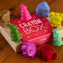 Set Of Six Gift Boxed Father Christmas Crayons, thumbnail 1 of 3
