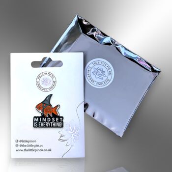 Mindset Is Everything Enamel Pin Badge, 5 of 8