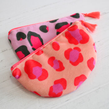 Personalised Leopard Velvet Coin Purse, 4 of 7