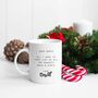 Personalised Dear Santa Naughty List Christmas Mug, thumbnail 4 of 4