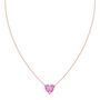 Pink Sapphire Heart Necklace, thumbnail 4 of 5