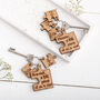 Personalised Family Puzzle Piece Keyring And Charm Set, thumbnail 3 of 3