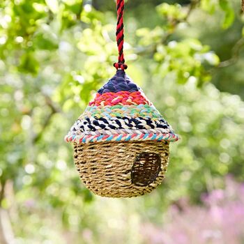 Round Recycled Cotton Birdhouse, 5 of 10