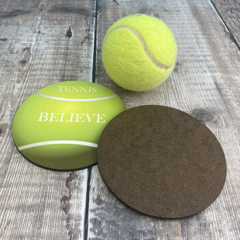 Personalised Tennis Ball Coaster, 3 of 3