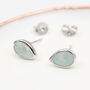 Sterling Silver And Semi Precious Chalcedony Earrings, thumbnail 4 of 10
