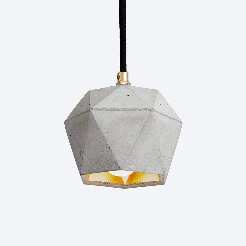 Handmade Concrete Hexagon Pendant Light By Lime Lace