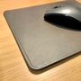 Personalised Leather Desk Mouse Mat, Grey, thumbnail 5 of 11