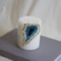 Sapphire Blue Geode Candle, thumbnail 2 of 6