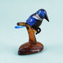 Artisan Glass Kingfisher On A Branch In Gift Box | Collectable | Glass Animal | Home Decor, thumbnail 1 of 5