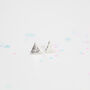 Sterling Silver Mini Triangle Studs, thumbnail 5 of 8
