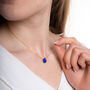 Lapis Lazuli Solo Gemstone Pendant Necklace, thumbnail 1 of 6