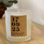 Personalised Anniversary Cork Label Candle Jar, thumbnail 1 of 8