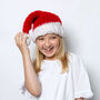 Children's Santa Hat Easy Knitting Kit, thumbnail 4 of 11