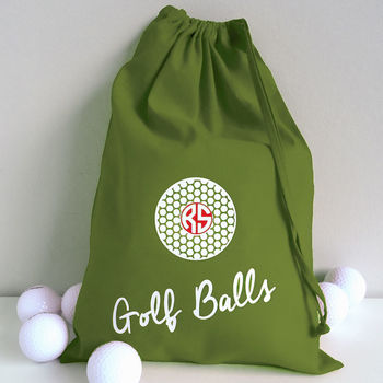 Personalised Golf Ball Bag, 6 of 12