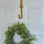 Gold Metal Christmas Tree Wreath Hanger, thumbnail 1 of 4