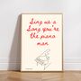 A4 Print Billy Joel, Sing Us A Song You're The Piano Man, thumbnail 1 of 6