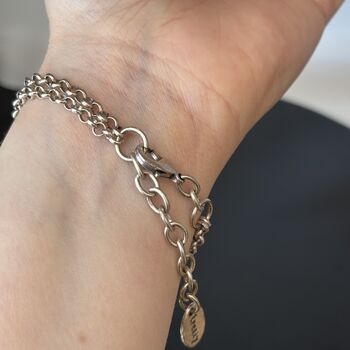 Sun Charm Silver Adjustable Chain Bracelet, 5 of 5