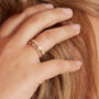 Amethyst Gold Plated Silver Eternity Stacking Ring, thumbnail 7 of 10