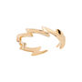 Gold Plated Lightning Bolt Stacking Ring, thumbnail 6 of 7