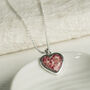 Memorial Ashes Heart Necklace, thumbnail 2 of 6