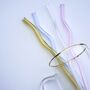 Assorted Coloured Glass Reusable Straws Set Of Four, thumbnail 2 of 2
