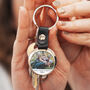 Father's Day Personalised Photo And Message Keyring, thumbnail 1 of 8