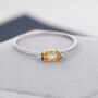 Natural Yellow Citrine Ring In Sterling Silver, thumbnail 3 of 9