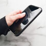 Black Leather Personalised iPhone Case, thumbnail 6 of 6