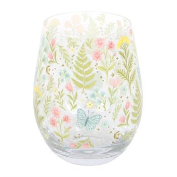 Luna Bloom Floral Print Stemless Glass, 2 of 2