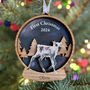 Heritage Baby Reindeer Snow Globe First Christmas Decoration, thumbnail 2 of 4