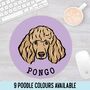 Personalised Poodle Computer Mouse Mat, thumbnail 1 of 5
