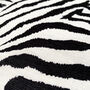 Black And White Deco Pillow Cover With Zebra Pattern, thumbnail 6 of 7