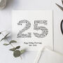 Personalised 25th Wedding Anniversary Gift For Husband, thumbnail 5 of 5