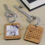 Personalised 'The Day You Became My…' Photo Key Ring, thumbnail 3 of 5
