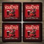 Personalised Bar Runner And Coasters The Last Stop, thumbnail 9 of 9